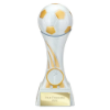 Attack Strike Football Award White & Gold 180mm