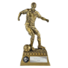 The Classic Football Male Figurine Metallic Antique Gold 270mm