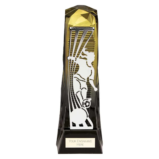 Shard Football Female Award Gold & Carbon Black 230mm