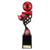 Innov8 Football Plastic Trophy Red & Black 275mm