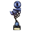 Innov8 Football Plastic Trophy Blue & Black 230mm