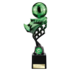 Innov8 Football Plastic Trophy Green & Black 250mm