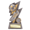 Strike Bolt Football Award Antique Silver & Gold 170mm