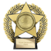 Emperor Star Football Plaque Gold 120mm