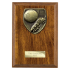 Cobra Plaque Football Boot & Ball Award Walnut 175mm