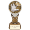 Ikon Tower Goalkeeper Award Antique Silver & Gold 150mm