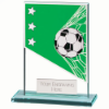 Mustang Football Green Jade Glass Award 80mm