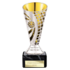 Defender Football Trophy Cup Silver & Gold 150mm
