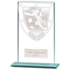 Millennium Football Boot & Ball Jade Glass Award 140mm