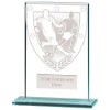 Millennium Football Jade Glass Award 125mm