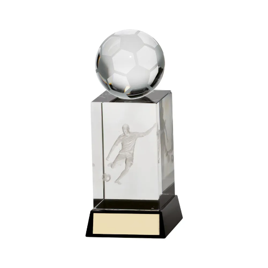 Sterling Football Crystal Award 145mm  (50mm Width)