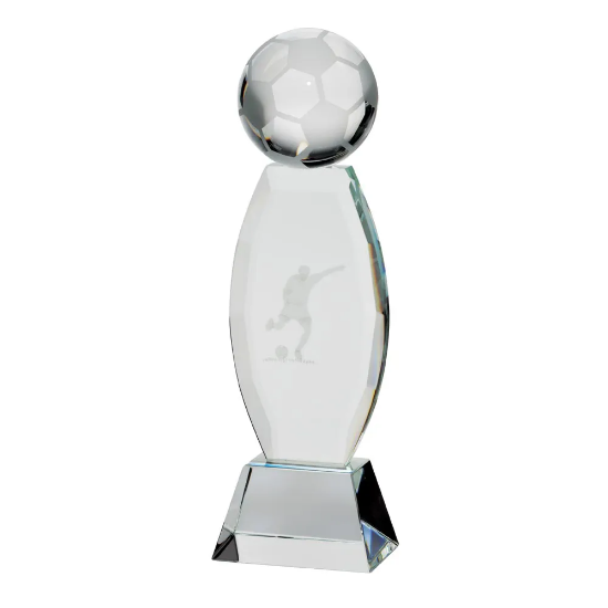 Infinity Football Crystal Award 230mm (50mm Width)