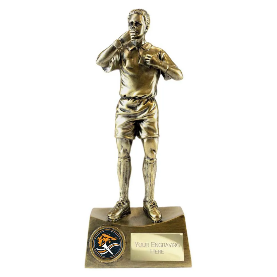 The Classic Referee Award Metallic Antique Gold 225mm