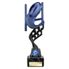Innov8 Rugby Plastic Trophy Blue & Black 230mm
