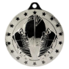 Cascade Stars Rugby Medal Silver 50mm