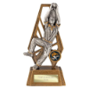 Immense Cricket Fielder Award Antique Gold & Silver 190mm
