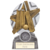 The Stars Cricket Plaque Award Silver & Gold 130mm