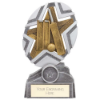 The Stars Cricket Plaque Award Silver & Gold 170mm