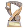 Optimum Cricket Resin Award Antique Silver & Gold 140mm