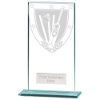 Millennium Cricket Jade Glass Award 160mm