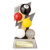 Strike Bolt Pool Award Antique Silver & Gold 150mm