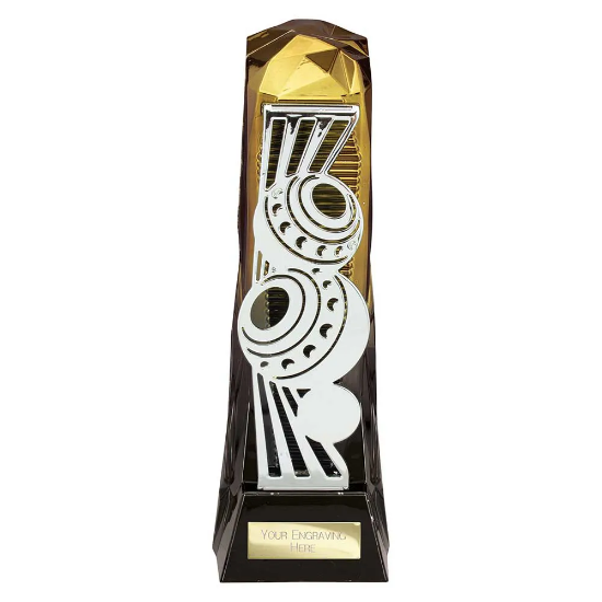 Shard Lawn Bowls Award Fusion Gold & Carbon Black 230mm