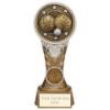 Ikon Tower Lawn Bowls Award Antique Silver & Gold 175mm