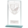 Millennium Lawn Bowls Jade Glass Award 160mm