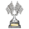 Velocity Crossed Flags Award Antique Silver 170mm