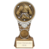 Ikon Tower Martial Arts Award Antique Silver & Gold 150mm