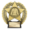 Emperor Star Martial Arts Plaque Gold 120mm