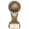 Ikon Tower Netball Award Antique Silver & Gold 150mm