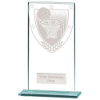 Millennium Netball Jade Glass Award 160mm