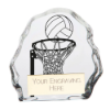 Mystique Netball Glass Award 75mm