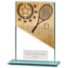 Mustang Tennis Jade Glass Award 125mm
