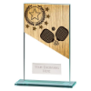 Mustang Pickleball Jade Glass Award 140mm