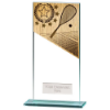 Mustang Squash Jade Glass Award 180mm