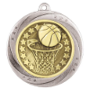 Superstar Basketball Medal Silver 60mm