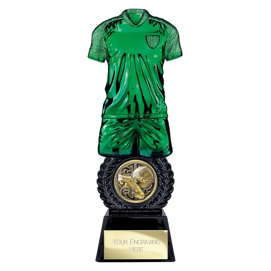 Intensity Gaelic Football Award Green & Carbon Black 260mm