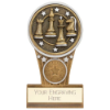 Ikon Tower Chess Plaque Award Antique Silver & Gold 125mm