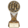 Ikon Tower Chess Award Antique Silver & Gold 150mm
