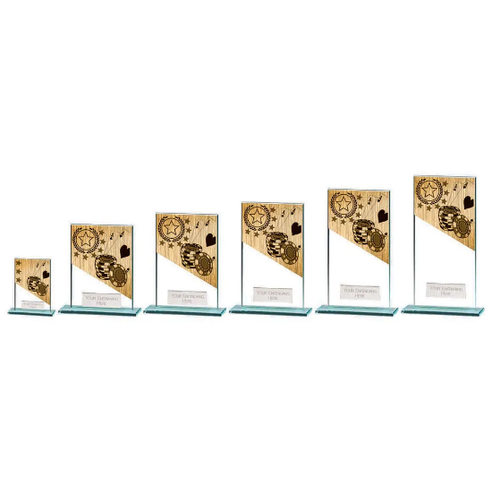 Mustang Poker Jade Glass Award