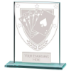 Millennium Poker Jade Glass Award 110mm