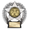 Emperor Star Dominoes Plaque Silver 120mm