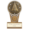 Ikon Tower Sailing Plaque Award Antique Silver & Gold 125mm