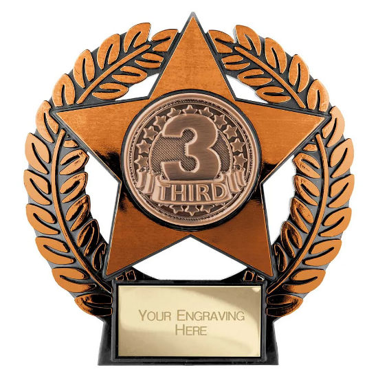 Emperor Star 3rd Place Plaque Bronze 120mm