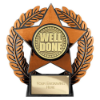 Emperor Star Well Done Plaque Bronze 120mm
