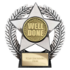 Emperor Star Well Done Plaque Silver 120mm