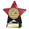 Superstar Attendance Award Red & Black 110mm
