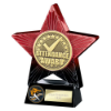 Superstar Attendance Award Red & Black 140mm